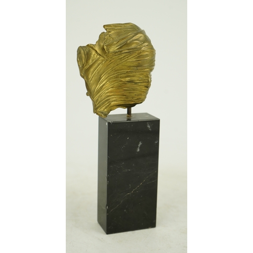 139 - Igor Mitoraj (Polish, 1944-2014) Visage Envolébronze and black marblesigned and numbered from the Ed... 