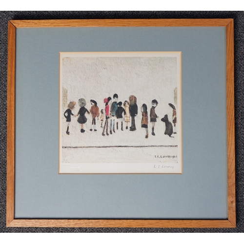 160 - § § Laurence Stephen Lowry RA, RBA (1887-1976) Group of childrenoffset lithographsigned in pencil, f... 