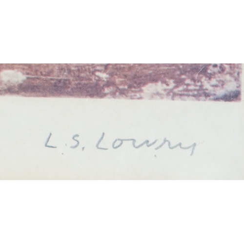 162 - § § Laurence Stephen Lowry RA, RBA (British 1887-1976) View of a Townoffset lithographsigned in penc... 