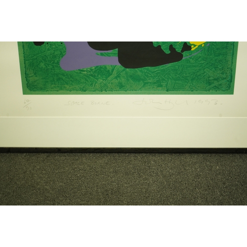 176 - John Hoyland RA (American, 1934-2011) 'Space Borne'screen printsigned in pencil and dated 1993, 67/9... 