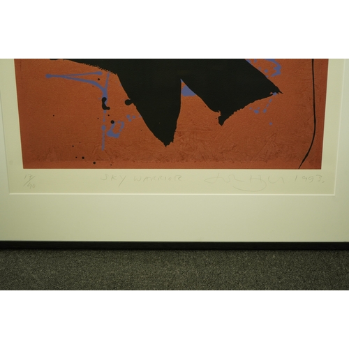 177 - John Hoyland RA (British, 1934-2011) 'Sky Warrior'screen print and woodblocksigned in pencil and dat... 