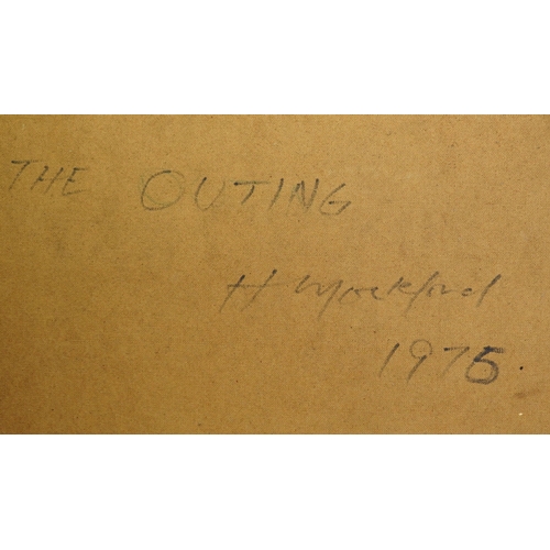 181 - § § Harold Mockford (English, 1932-2023) The Outingoil on boardsigned verso and dated 1976122 x 12... 