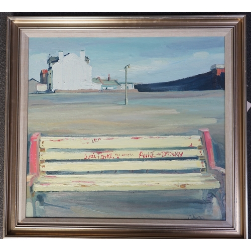 215 - § § James Fullarton (Scottish, b.1946) 'The Braes, Saltcoats'oil on canvassigned, 1978 Royal Scottis... 