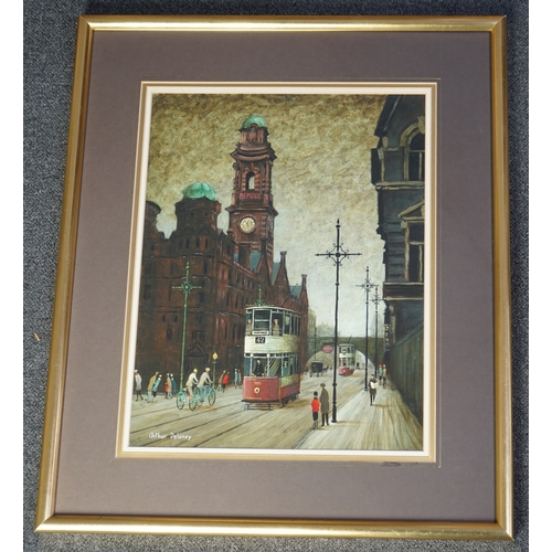 219 - § § Arthur Delaney (British, 1927-1987) Oxford Street, Manchesteroil on boardsigned45 x 34.5cm... 