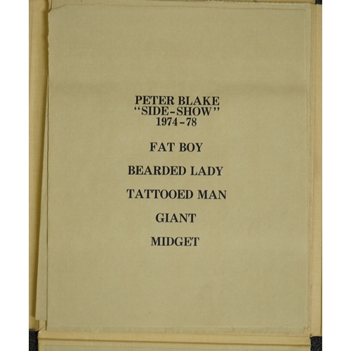 222 - § § Sir Peter Blake CBE RDI RA (British, b.1932) Side Show, 1974-8folio of five artist's proof wood ... 