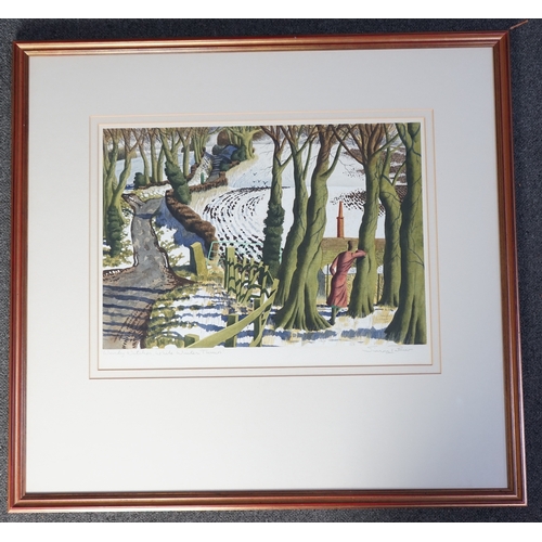 231 - § § Simon Palmer (English, b.1956) 'Wendy watches, while winter thaws'watercoloursigned and titled34... 