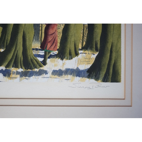 231 - § § Simon Palmer (English, b.1956) 'Wendy watches, while winter thaws'watercoloursigned and titled34... 