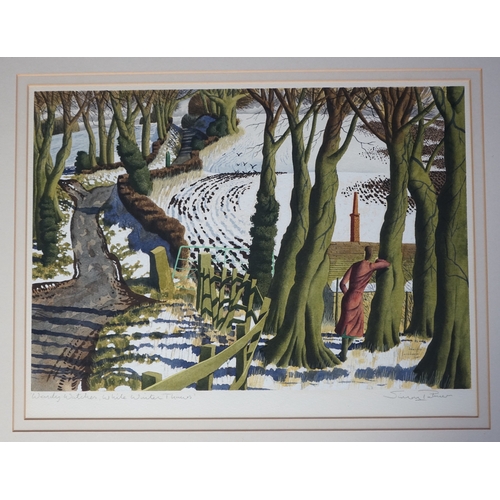 231 - § § Simon Palmer (English, b.1956) 'Wendy watches, while winter thaws'watercoloursigned and titled34... 