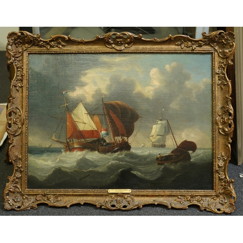 27 - George G. Webster (British, 1775-1842) Off the Dutch coastoil on canvas46 x 62cm... 