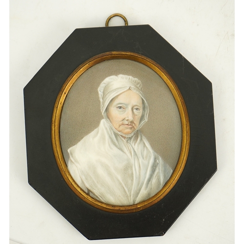 3 - John Hazlitt (British, 1767-1837) Portrait miniatures of five family memberswatercolour on ivory (5)... 