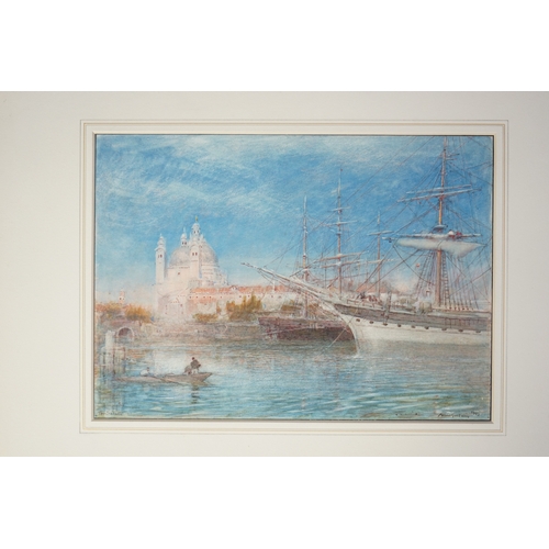 52 - Albert Goodwin RWS (British, 1845-1932) The Saluté, Venicewatercolour and bodycoloursigned and dated... 