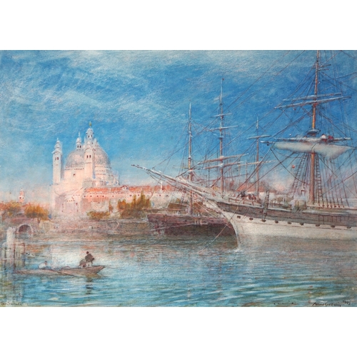 52 - Albert Goodwin RWS (British, 1845-1932) The Saluté, Venicewatercolour and bodycoloursigned and dated... 