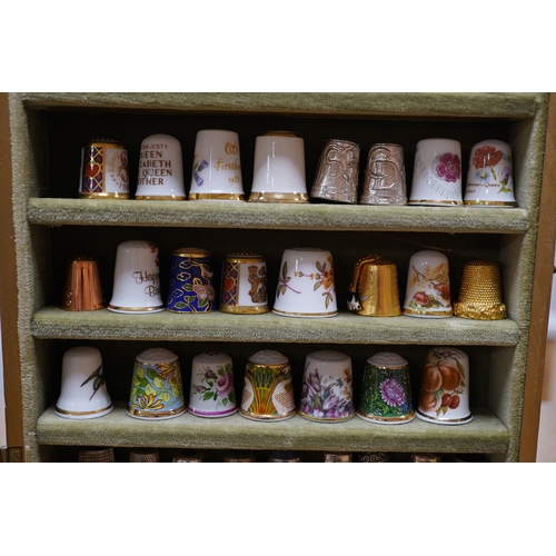 1408 - A collection of decorative thimbles, some silver. Condition - good