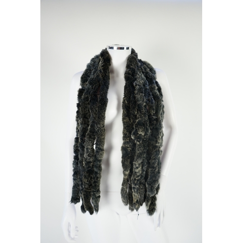 1250 - A selection of fur scarves and a fur gilet