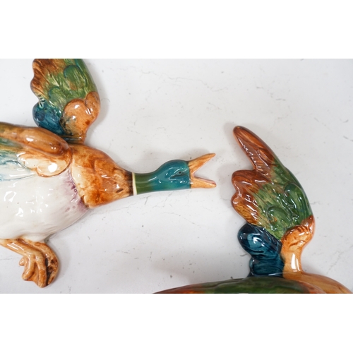 1349 - A graduated set of four Beswick Mallard ducks, largest 30cm long. Condition - good