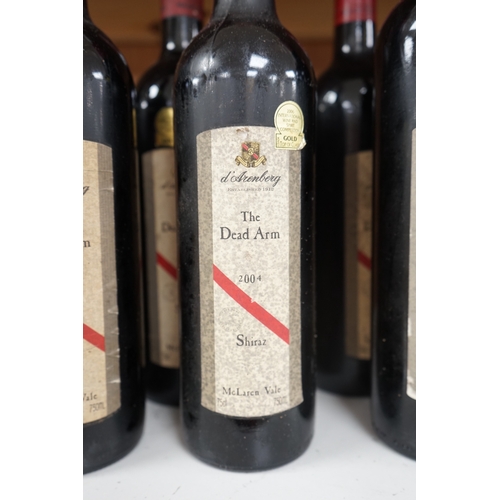 1384 - Twelve bottles of dArenberg McLaren Vale The Dead Arm Shiraz, for the years. 2000; 2001 (2); 2002 (... 