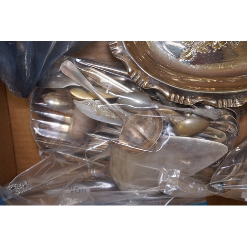 1419 - A quantity of various silver plated wares. Condition - varies