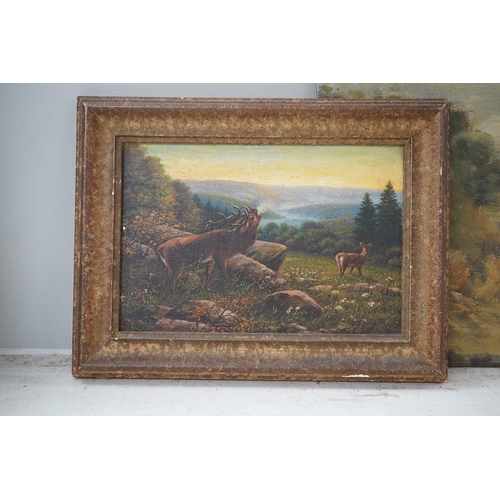 1719 - G Walt?, oil on board, Shakkin Briggie, Autumn 1944, signed and inscribed verso, together with a s... 