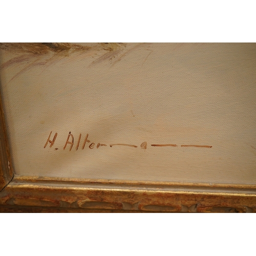 1749 - Horst Altermann (German 1925-1978), oil on canvas, Sand dunes, signed, 59 x 79cm, ornately framed. C... 