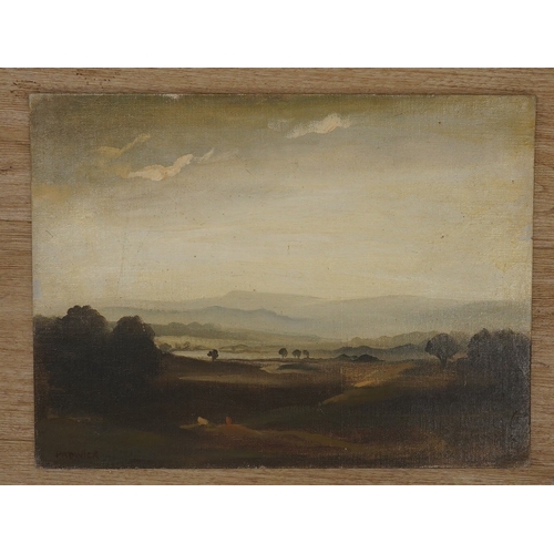 1778 - Philip Hugh Padwick, RBA (1876-1958), oil on canvas board, Sussex landscape, 30 x 40cm, unframed, si... 