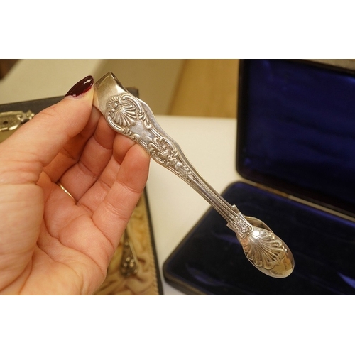 1836 - A French 800 standard white metal taste vin, 11cm, together with a George III silver toddy ladle, Lo... 