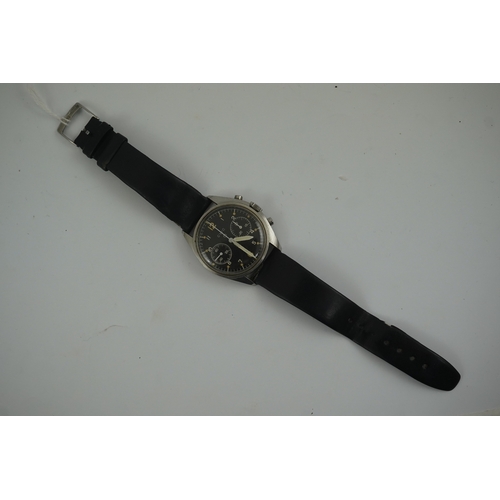 103 - A gentleman's early 1970's stainless steel Cabot Watch Company military manual wind wrist watch, wit... 