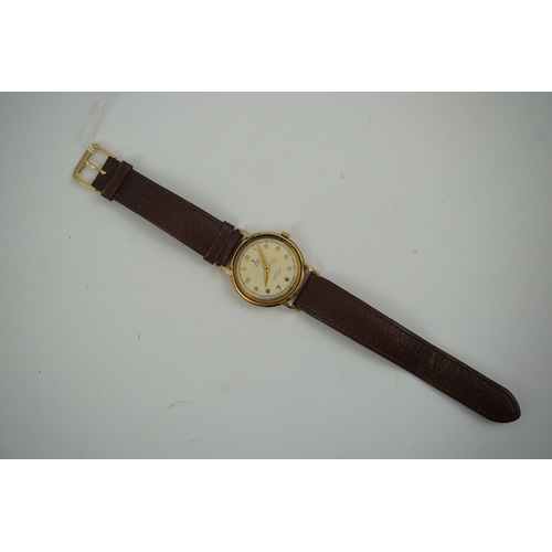 98 - A gentleman's early 1950's 9ct gold Tudor Prince Self-Winding Rotor wrist watch, with Arabic dial, l... 