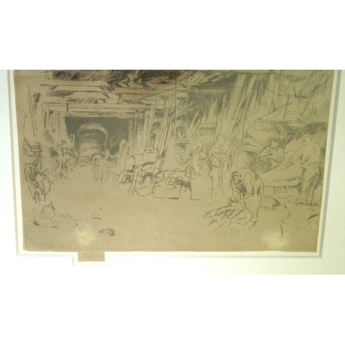 71 - James Abbott McNeill Whistler RBA (American, 1834-1903) 'Wheelwright 1879-80'drypoint etchingsigned ... 