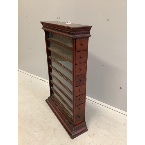 1047 - A late Victorian Cope Bros. Ltd. tobacconists display case, width 60cm, depth 17cm, height 88cm. Con... 