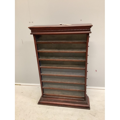 1047 - A late Victorian Cope Bros. Ltd. tobacconists display case, width 60cm, depth 17cm, height 88cm. Con... 