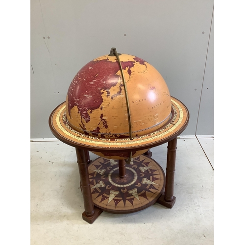 1078 - A modern Italian Zoffoli library globe, height 90cm. Condition - fair to good