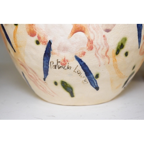 1260 - Patricia Low - a studio pottery vase, signed and dated 87, 24cm high. Condition - good.