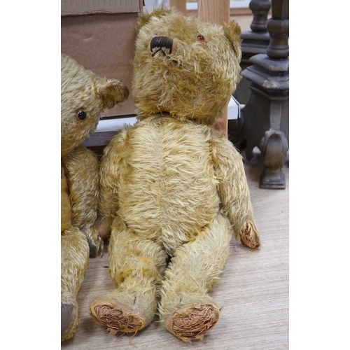 1283 - A Chiltern bear c.1950's, 55cm, tear to one velvet pad otherwise in good condition, and a 1930's bea... 