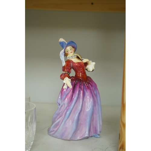 1306 - A Royal Doulton figurine, 'mariquita' HN1837 by Leslie Harradine issued from 1938-1949, 20cm. Condit... 