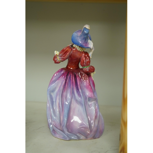 1306 - A Royal Doulton figurine, 'mariquita' HN1837 by Leslie Harradine issued from 1938-1949, 20cm. Condit... 