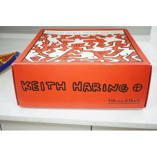 1326 - Keith Haring (American, 1958-1990), Spirit of Art No.2, Edition New York porcelain dish manufactured... 