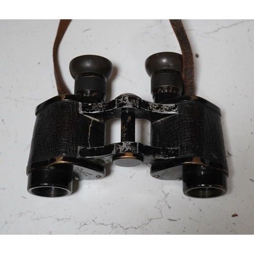 1442 - A pair of Taiga binoculars, various cameras etc. Condition - appears fair