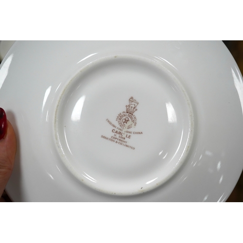 1453 - A Royal Doulton Carlyle pattern part dinner and tea service. Condition - appears good