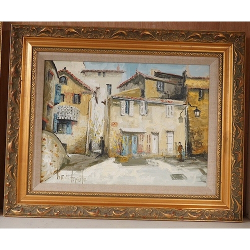 1718 - Ben Maile (19222017), impasto oil on canvas, Grimaud, Southern France, signed, 29 x 39cm, gilt fr... 