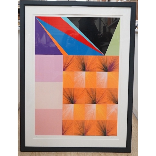 1738 - Luthur Gotz (b.1963), contemporary colour screenprint, Durchgangszimmer Orange, limited edition 11... 