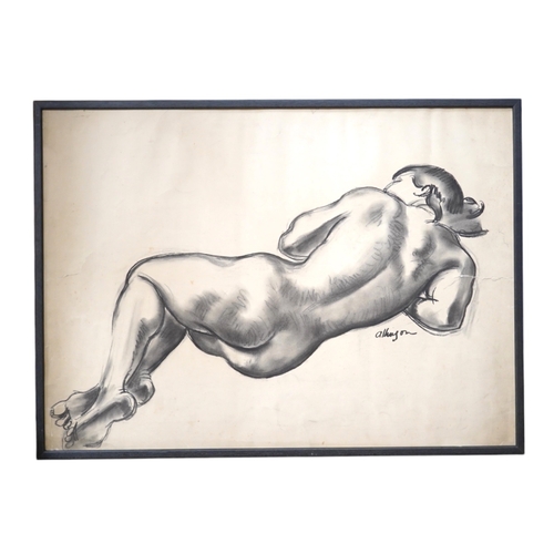 1759 - Adrian Paul Allinson ROI (1890-1959), charcoal, Study of a nude woman, signed, 50 x 69cm. Condition ... 