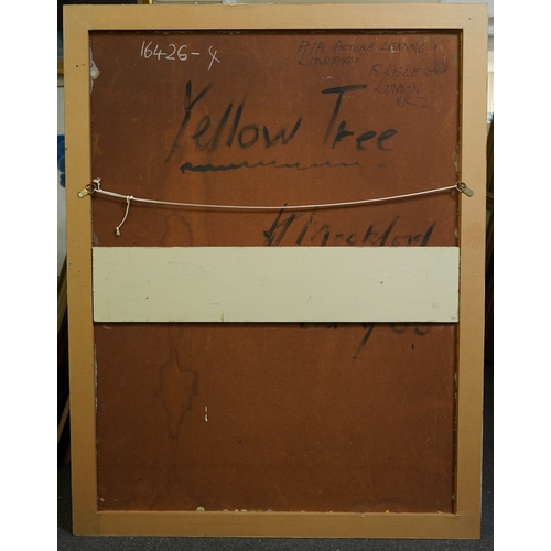 1787 - § § Harold Mockford (English, 1932-2023), oil on board, 'Yellow Tree', signed and titled verso, 121 ... 