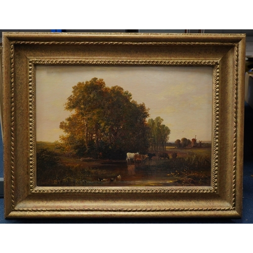 1809 - Arthur Gordon (1883-1944), pair of oils on canvas, Frith Farm, Dover and The Lock below Gallows Brid... 