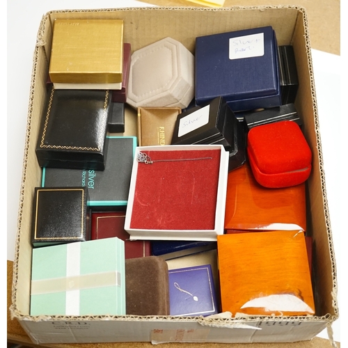 1945 - A quantity of assorted modern boxed jewellery including silver etc. Condition - poor to fair to good... 