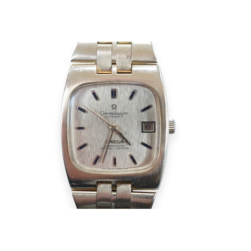 1961 - A gentleman's 1980's? 18k gold Omega Constellation Automatic Officially Certified Chronometer wrist ... 