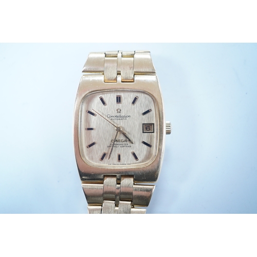 1961 - A gentleman's 1980's? 18k gold Omega Constellation Automatic Officially Certified Chronometer wrist ... 