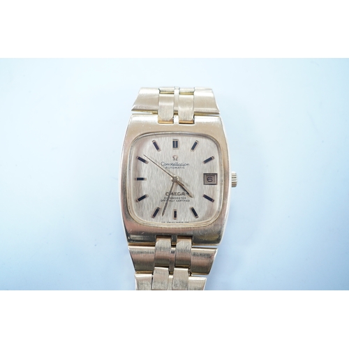 1961 - A gentleman's 1980's? 18k gold Omega Constellation Automatic Officially Certified Chronometer wrist ... 