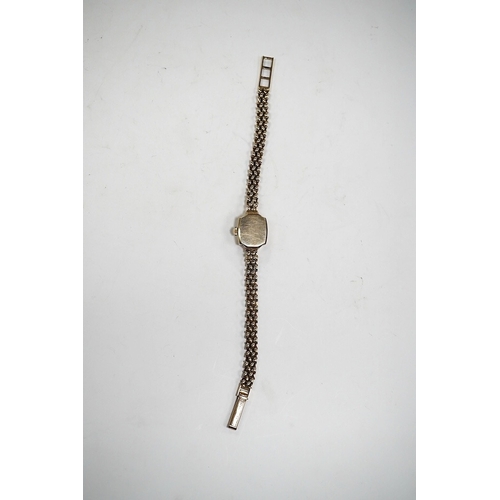 1964 - A lady's 9ct gold Accurist manual wind wrist watch, on a 9ct gold bracelet, gross weight 12.3 grams.... 