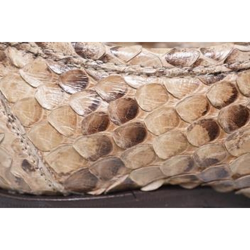 1384 - A pair of lady's Patrick Cox python loafers, EU 38