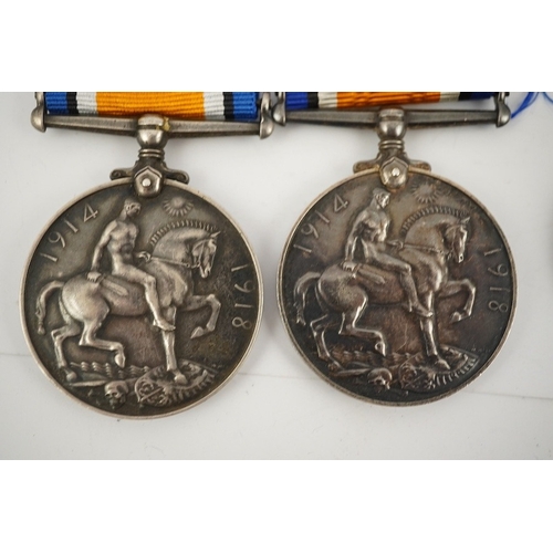 291 - A collection of twenty-one First World War medals including; nine British War Medals, six Victory Me... 